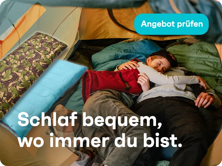 Schlafsäcke - schlaf bequem, wo immer du bist