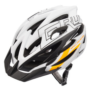 Fahrradhelm Meteor Gruver L 58-61 cm schwarz/weiss/orange