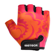 Radsporthandschuhe Meteor Kids M Big flower