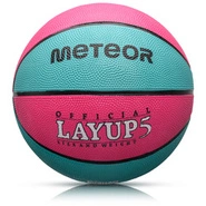 Basketball Meteor Layup 5 rosa/blau