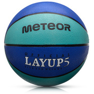 Basketballball Meteor Layup 5 blau