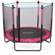 Trampolin für Kinder Meteor TRP-50 140 cm pink