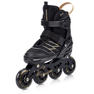 Inlineskates Meteor L 38-43 Buzzy schwarz/goldene Farbe