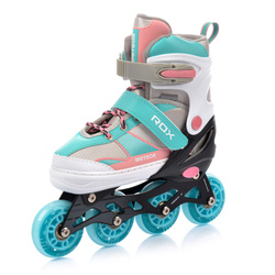 Meteor Rox M Rollerskates 34-37 rosa/hellblau