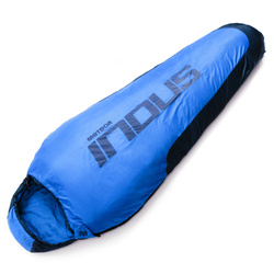 Schlafsack Meteor Indus R navy blau/blau