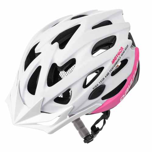 Fahrradhelm Meteor MV29 Drizzle M 55-58 cm weiß/pink