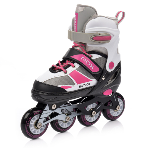 Meteor Rox S Rollschuhe 30-33 rosa/grau