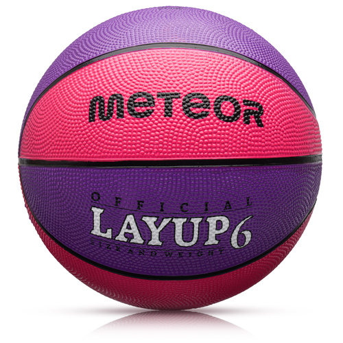 Basketball Meteor Layup 6 rosa/violett