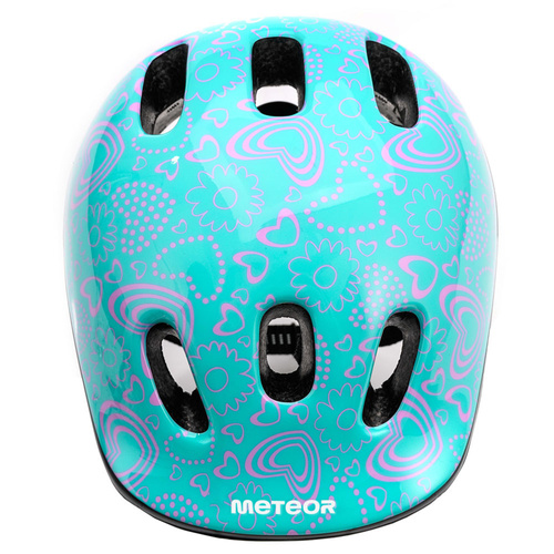 Kinderfahrradhelm Meteor MV6-2 S 48-52 cm Flower