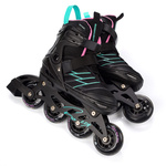Inlineskates Meteor L 38-43 Buzzy schwarz/pink/minzfarben