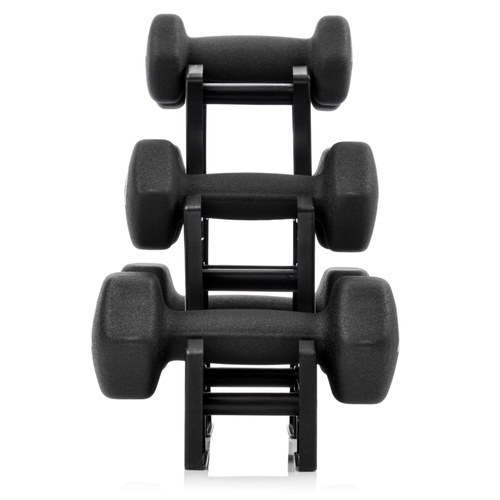 Gusseisen-Hantelset mit Ständer Meteor 3 / 2 / 1 kg