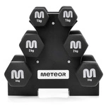 Gusseisen-Hantelset mit Ständer Meteor 3 / 2 / 1 kg
