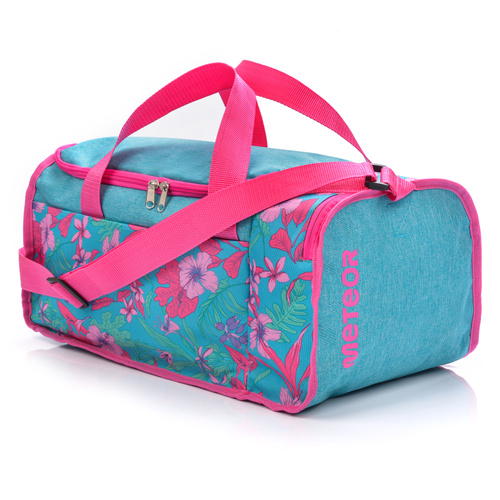Sporttasche Meteor Nepr 20 l blau/rosa Blumen