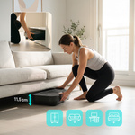 Meteor Vibrationsplatte für Training – Fernbedienung, Widerstandsbänder, Tragfähigkeit 160 kg