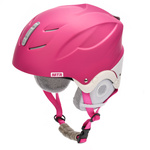 Skihelm Meteor Lumi M 55-58 cm rosa/weiss