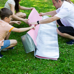 Picknickdecke Meteor 2XL 200x200 cm pink
