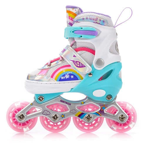 Inlineskates 4-in-1 Meteor für Kinder S 30-33 Rainbow