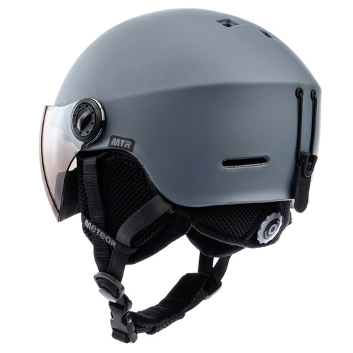 Skihelm Meteor Falven S 53-55 cm grau