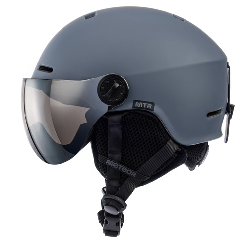 Skihelm Meteor Falven L 58-61 cm grau