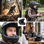 Fullface-Fahrradhelm Meteor Hydra M 55-58 cm schwarz
