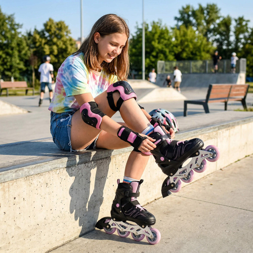 Inlineskates Meteor L 38-41 Urbo schwarz/pink