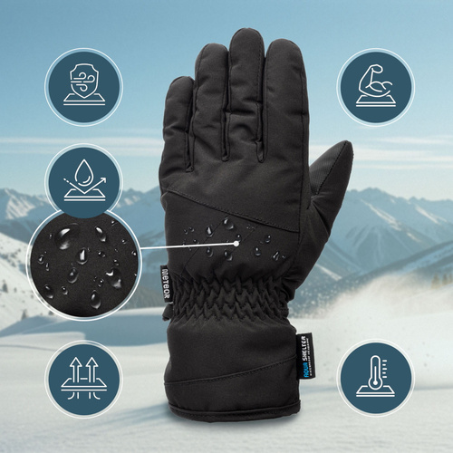 Winterhandschuhe Meteor Nevis S schwarz
