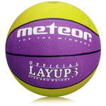 Meteor Layup 3 Basketball lila/grün