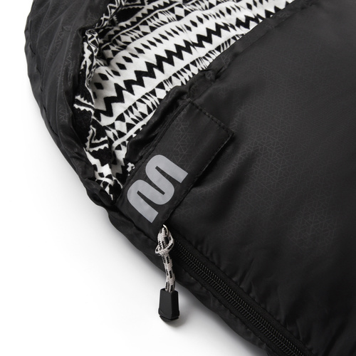 Schlafsack Meteor Timber Baumwolle schwarz
