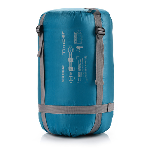 Schlafsack Meteor Timber Baumwolle blau