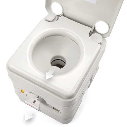 Tragbare Toilette Meteor 20 l weiß