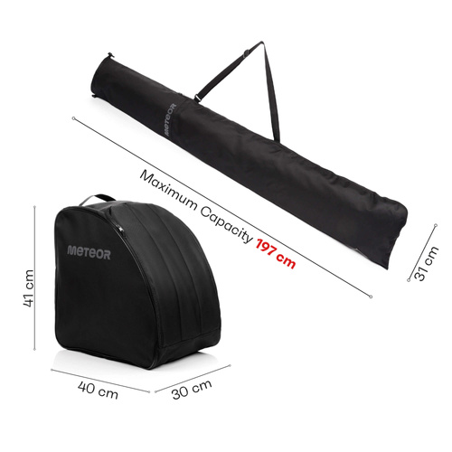 Ski-Set Meteor Norse schwarz