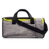 Gray melange/neon green