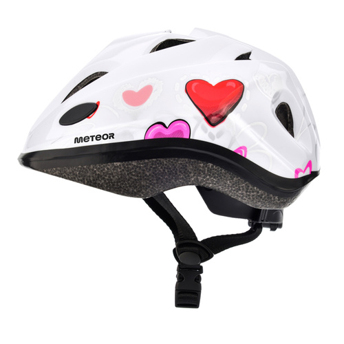 Kinderfahrradhelm Meteor KS07 M 52-56 cm Hearts