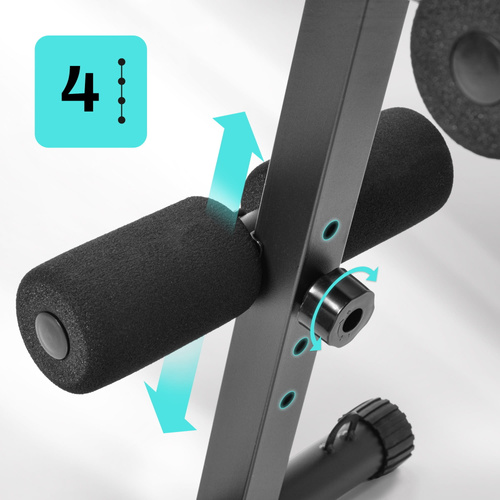 Trainingsbank Meteor, schräg, für Bauchmuskeltraining, bis 150 kg