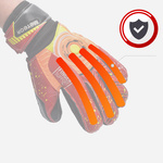 Torwarthandschuhe Meteor Defence 6 schwarz