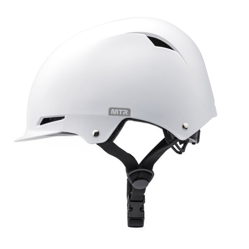 Kinderfahrradhelm Meteor KS02 M 52-56 cm weiß