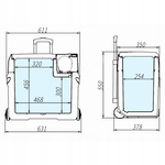 Kompressor-Kühlschrank Meteor CX50 47.3 l