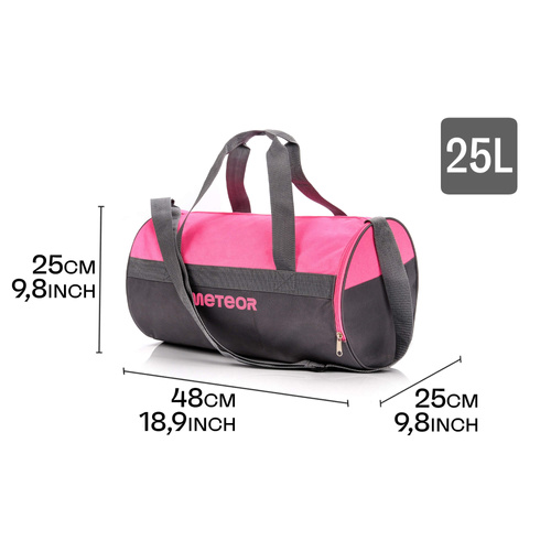 Fitness-Tasche Meteor Siggy 25 l rosa/grau