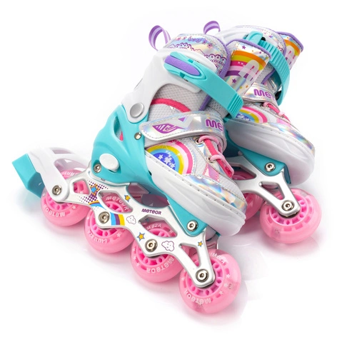 Inlineskates 4-in-1 Meteor für Kinder S 30-33 Rainbow