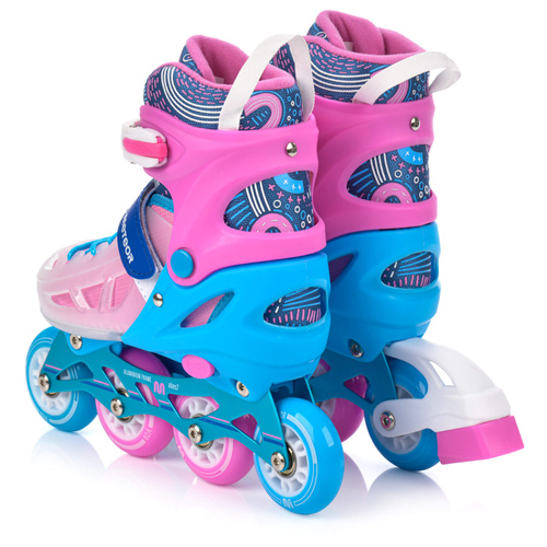 Inlineskates Meteor M 34-37 Loky pink/blau
