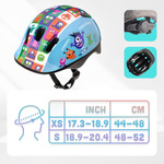 Kinderfahrradhelm Meteor KS06 S 48-52 cm Happy Monsters