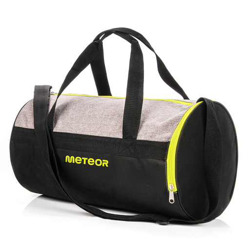 Meteor Siggy Fitnesstasche 25 l grau melange/neongrün
