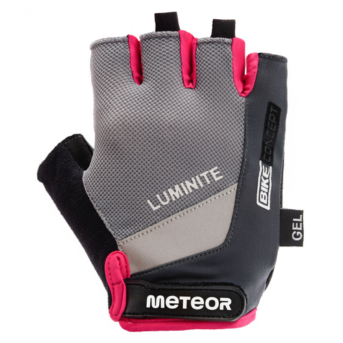 Radsporthandschuhe Meteor Gel GX34 L grau/rosa