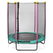 Trampolin für Kinder Meteor TRP-60 140 cm minty/pink