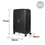 Grosser Koffer SwissBags Echo 77cm schwarz