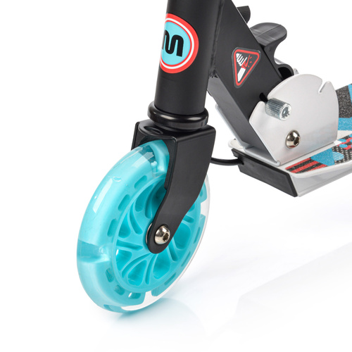 Meteor Dragon-Roller LED-Räder, Handbremse, Klappbar