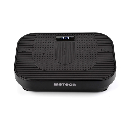 Meteor Vibrationsplatte für Training – Fernbedienung, Widerstandsbänder, Tragfähigkeit 160 kg