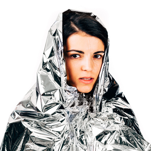 Thermische decke Meteor silber
