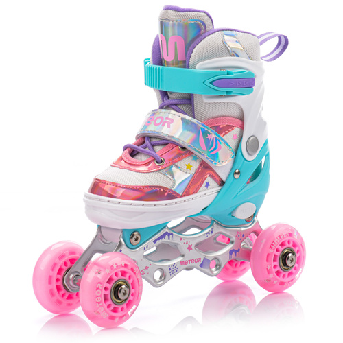 Inlineskates 4-in-1 Meteor für Kinder M 34-37 Lunar