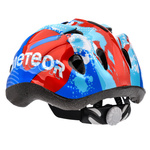 Kinderfahrradhelm Meteor HB6-5 S 48-52 cm Karte blau